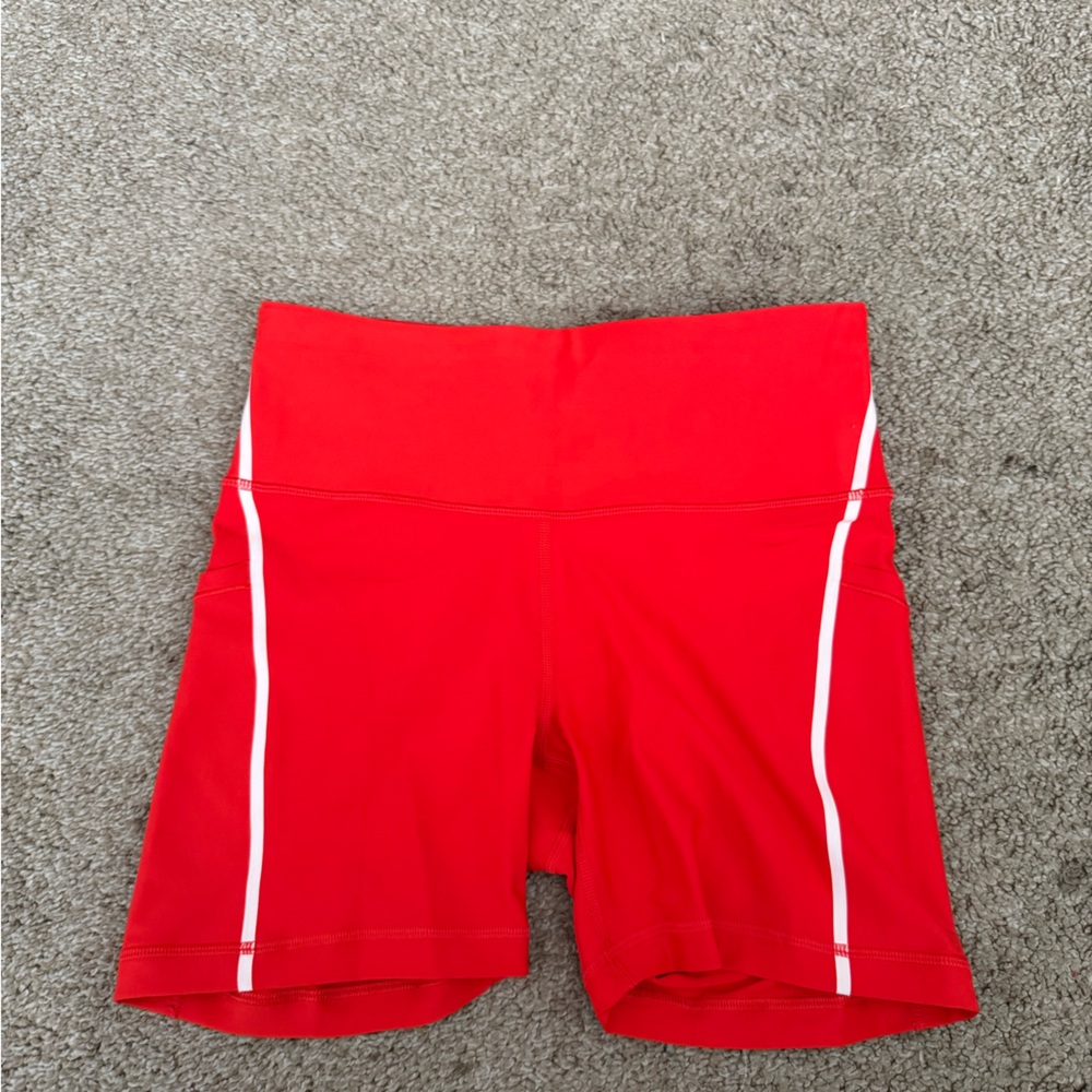 ATHLETA Red Running Shorts